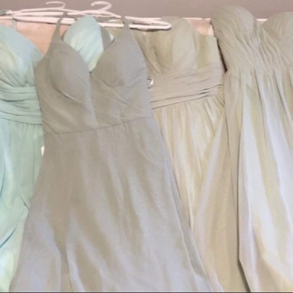 Azazie Gracie Sage green bridesmaid dress size 4. New with tag. - Picture 3 of 4